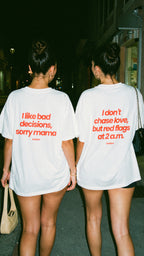 I like bad decisions -  Unisex Oversized Tee